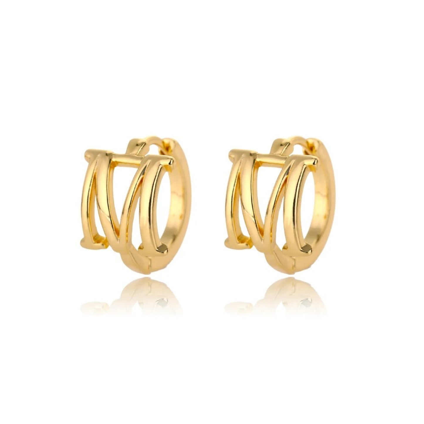 Amara Alphabet Huggie Earrings