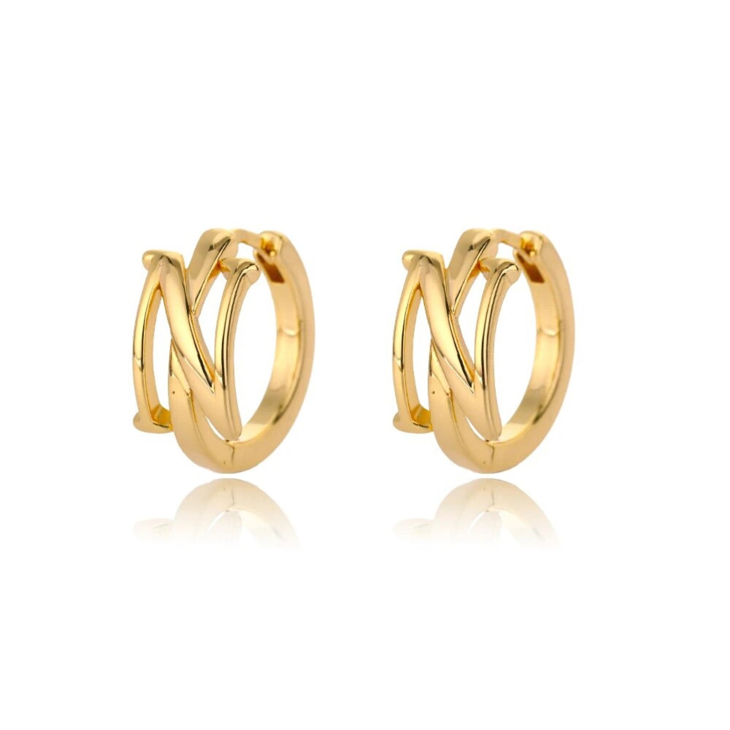 Amara Alphabet Huggie Earrings