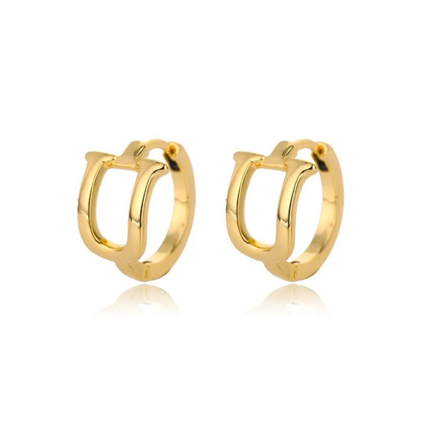 Amara Alphabet Huggie Earrings