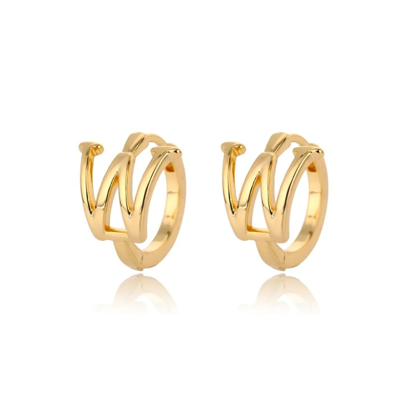 Amara Alphabet Huggie Earrings