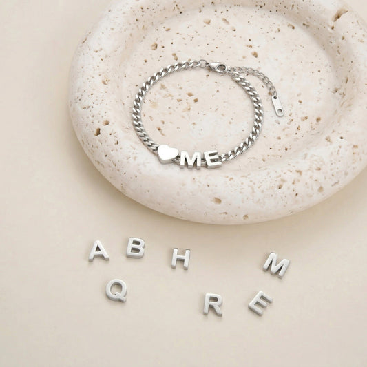 "Be Bold" Alphabet Bracelet