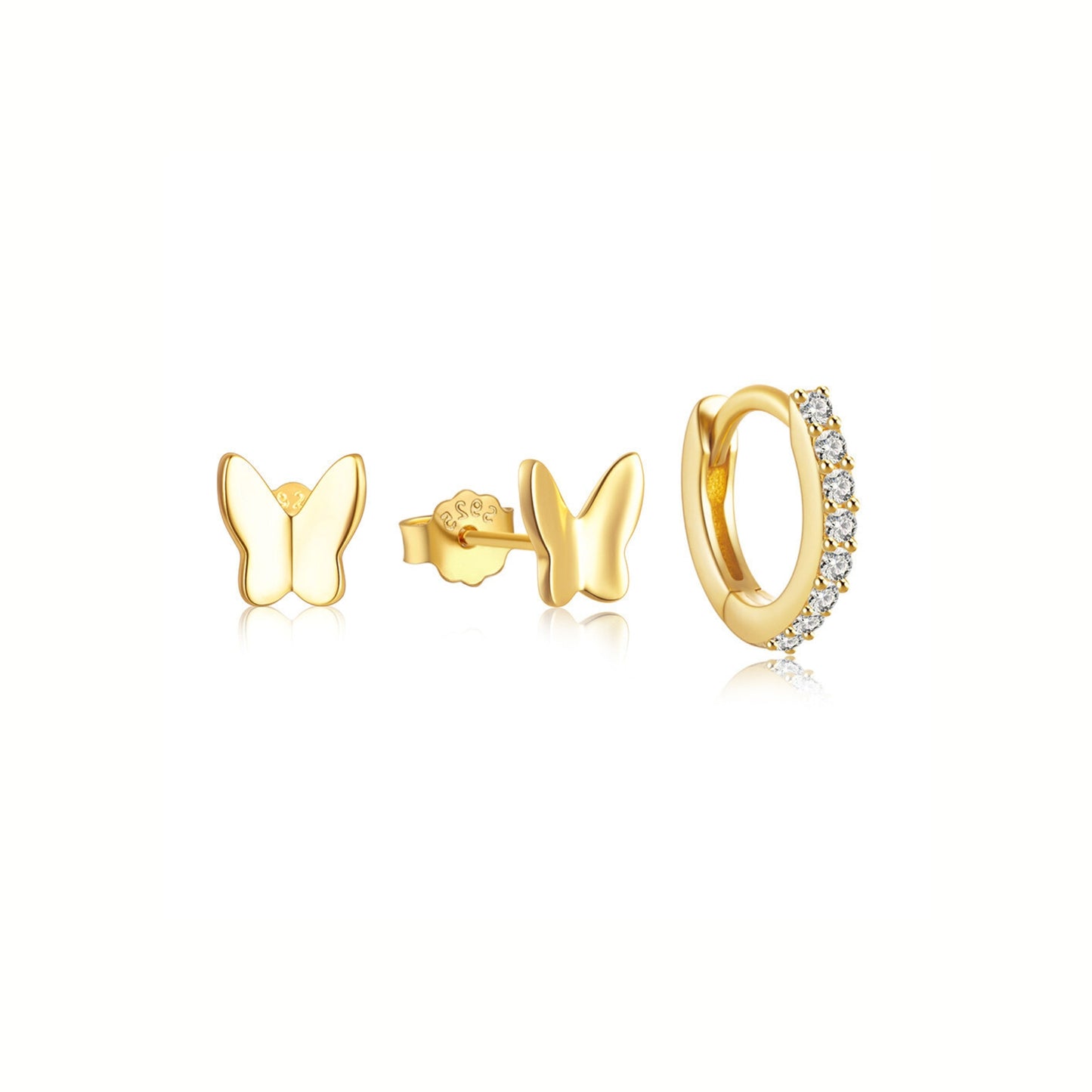 Butterfly Earring Bundle - Set of 3