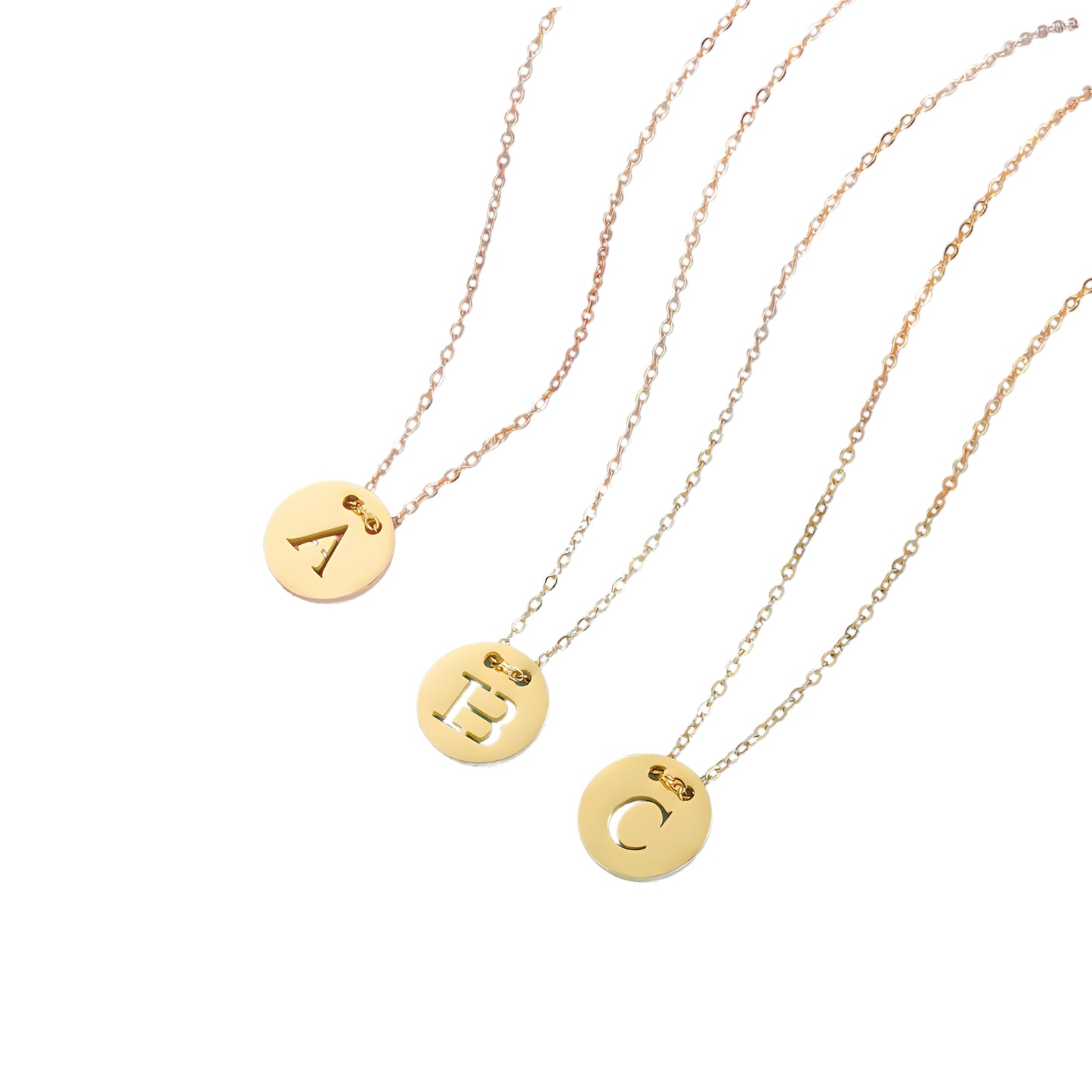 Button Alphabet Necklace