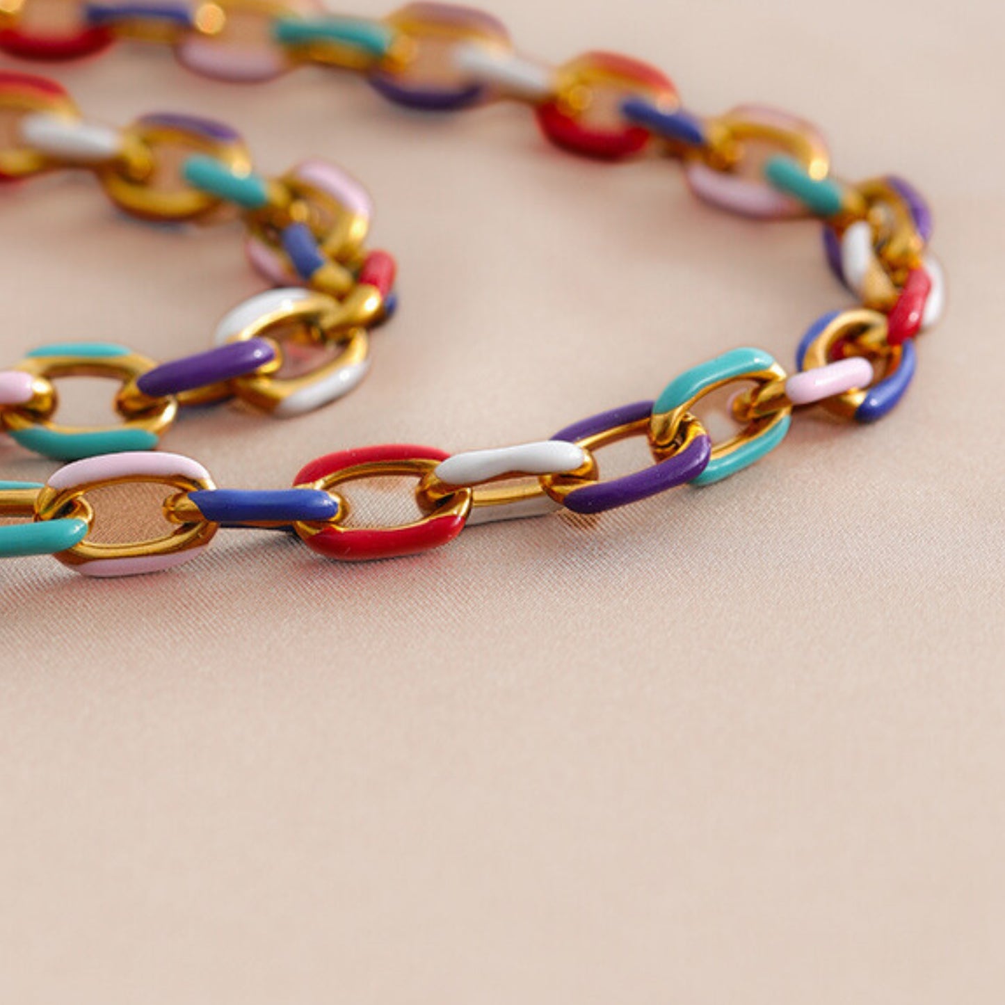 Gold Plated Stainless Steel Hypoallergenic Waterproof Tarnish Free Facets Of Life Chain Necklaces The Aura
