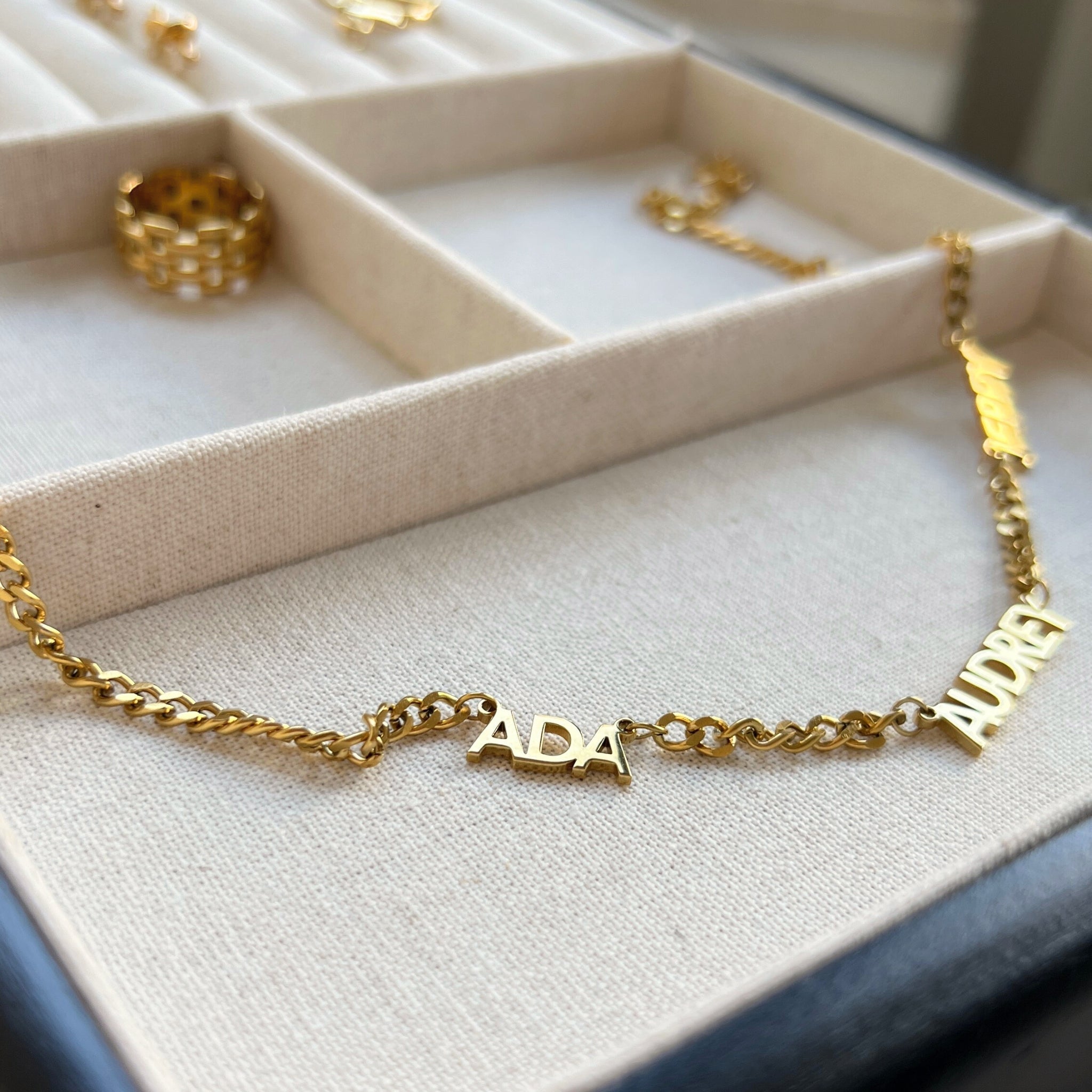 18K Gold Plated Stainless Steel Hypoallergenic Waterproof Tarnish Free Waterproof Sweatproof No-Fade I Am Who I Am Personalized Necklace The Aura