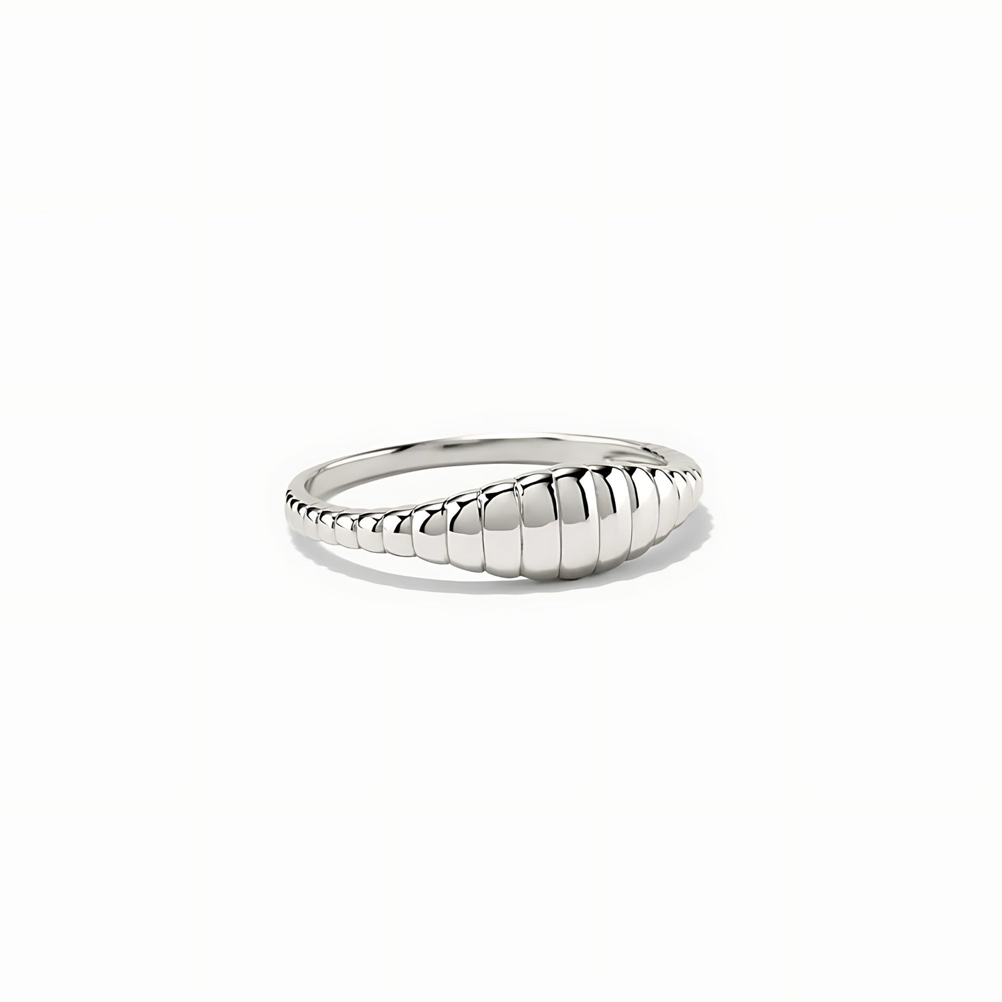 Stainless Steel Hypoallergenic Waterproof Tarnish Free Waterproof Sweatproof No-Fade Leaflet Ring The Aura