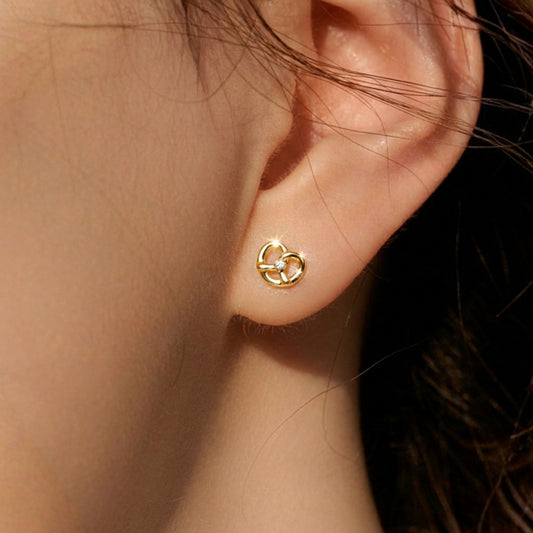 Love Pretzel Stud Earrings