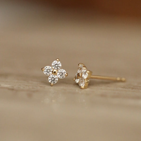 Mini Clover Stud Earrings