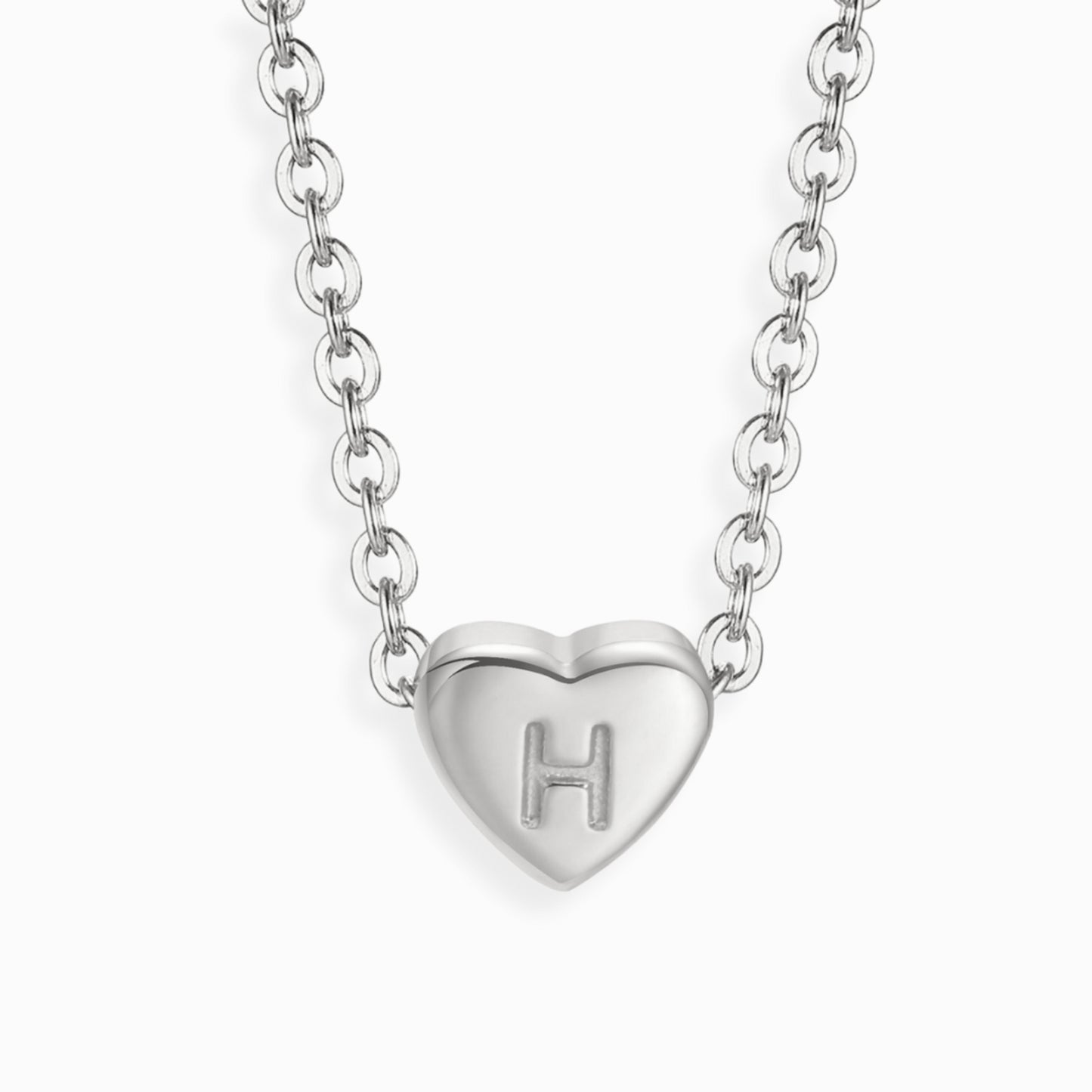 Mini Heart Alphabet Necklaces