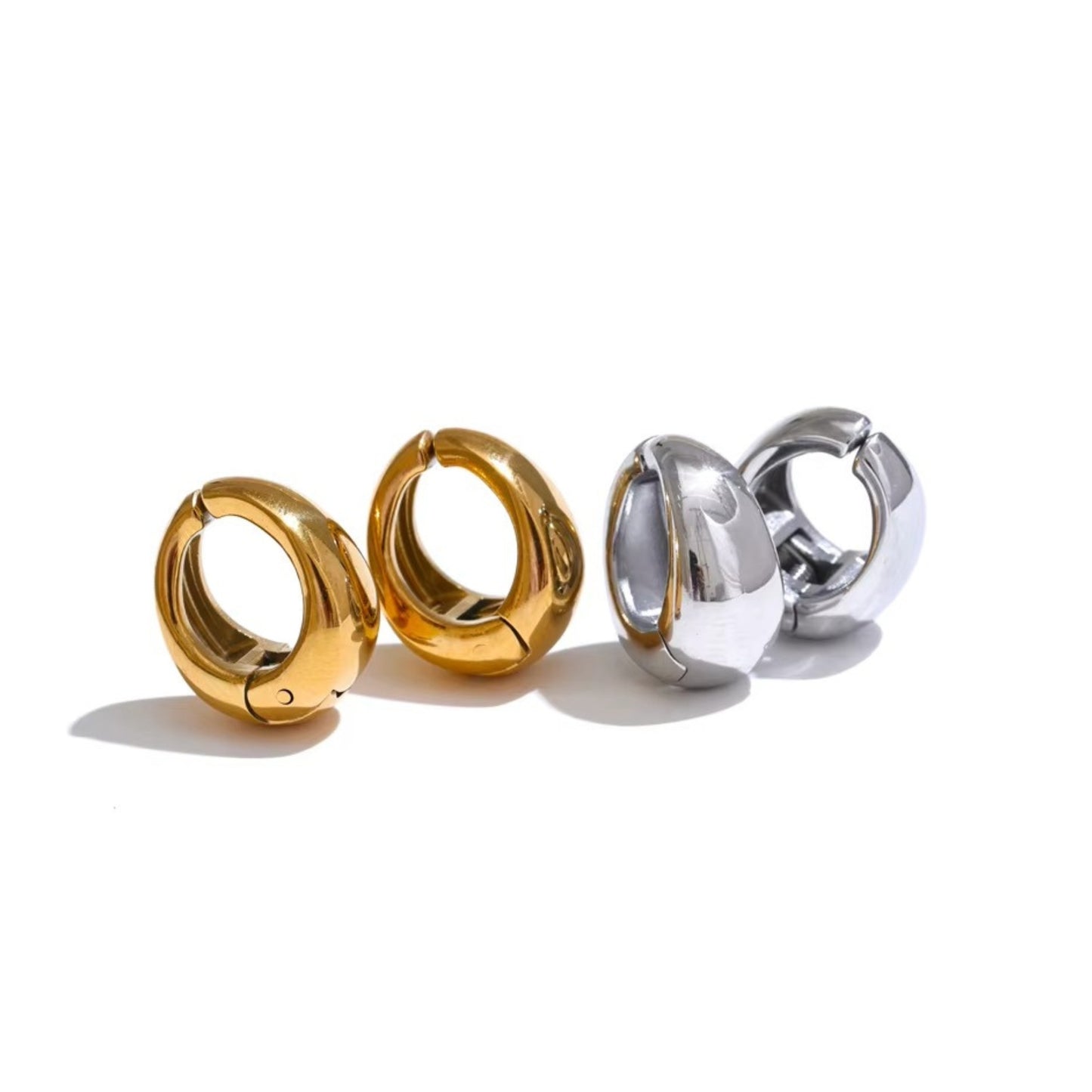 Orb Huggie Earrings