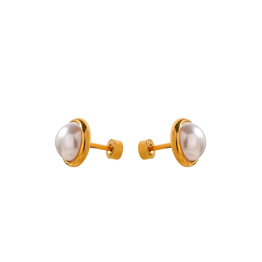Solo Pearl Stud Earrings
