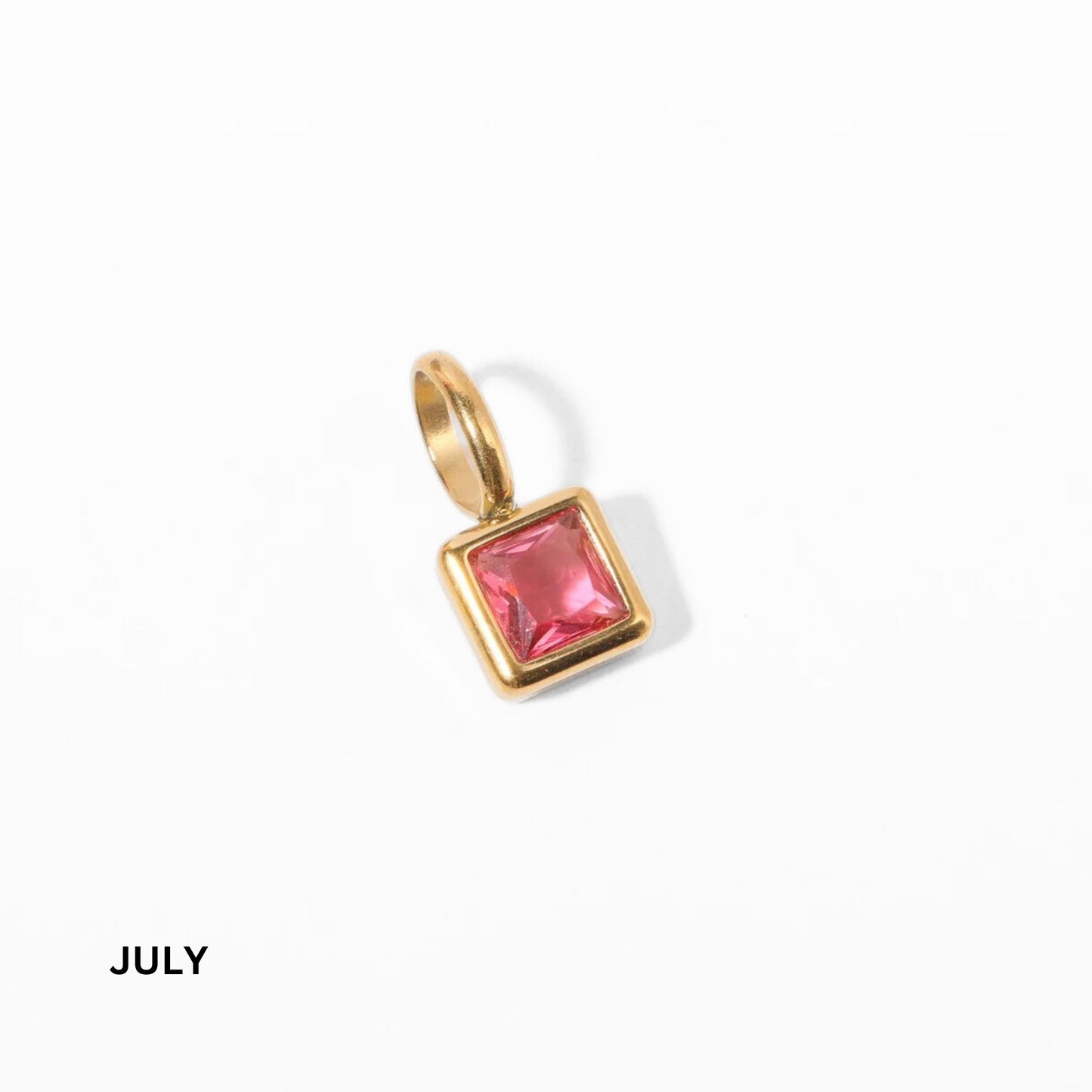 Solo Square Birthstone Necklace
