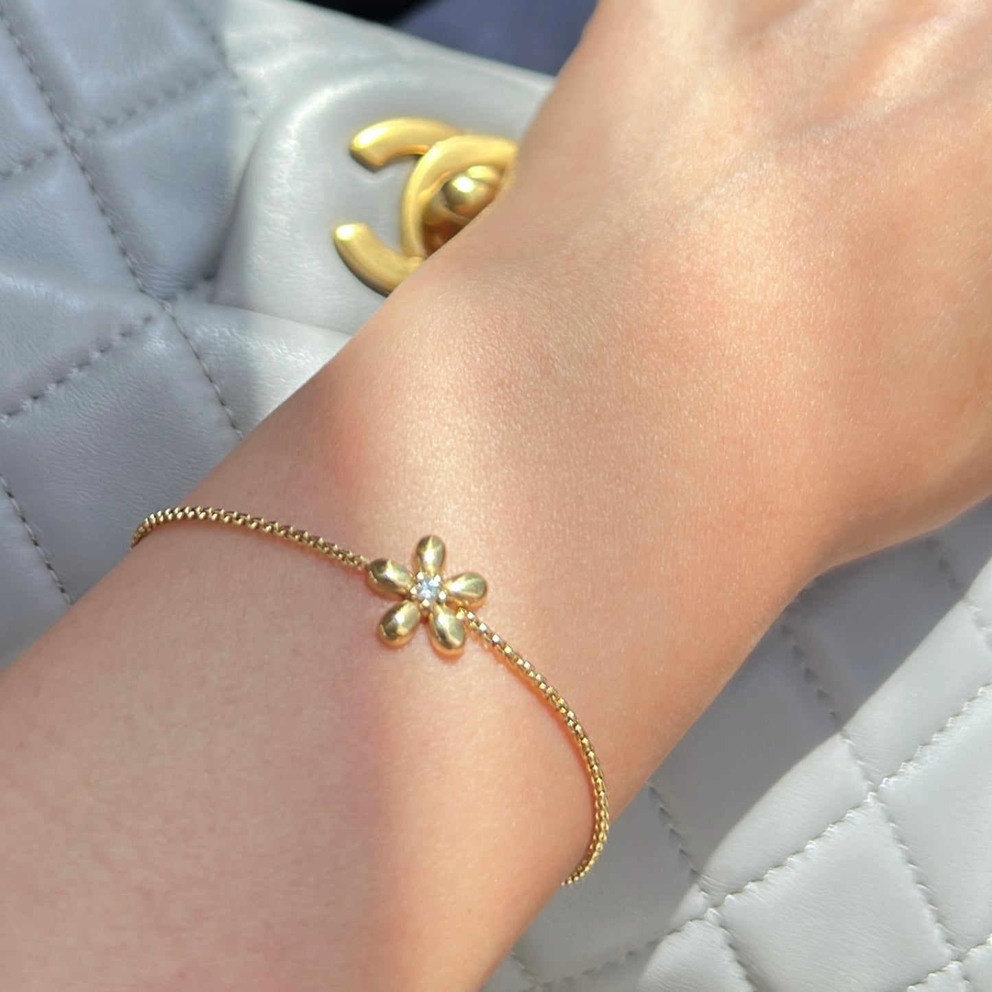 Sparkle Blossom Adjustable Bracelet