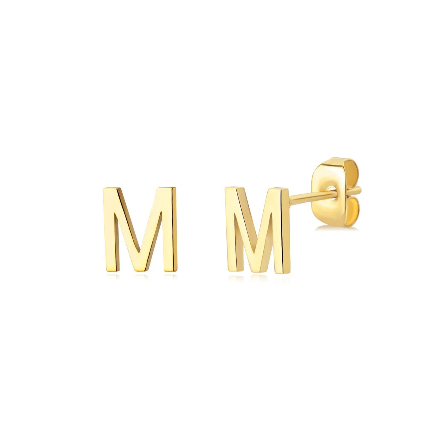 Tiny Alphabet Stud Earrings