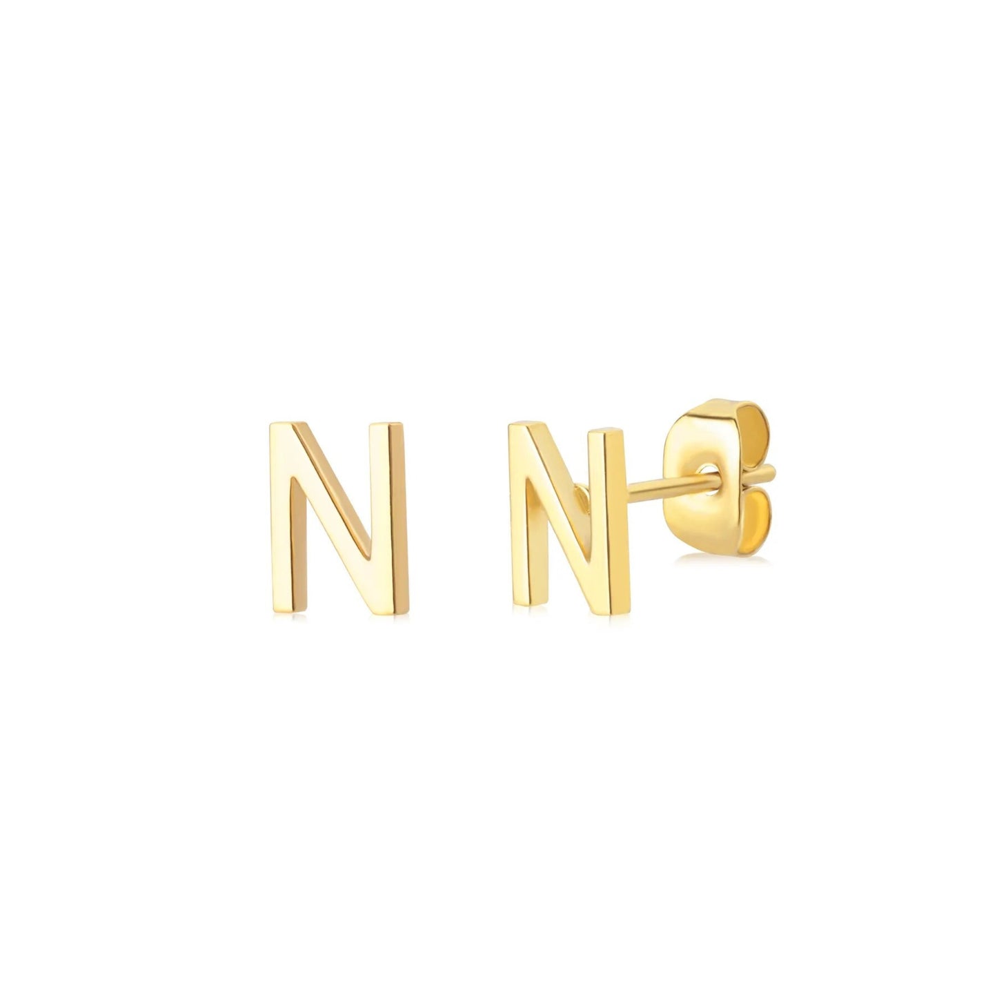Tiny Alphabet Stud Earrings