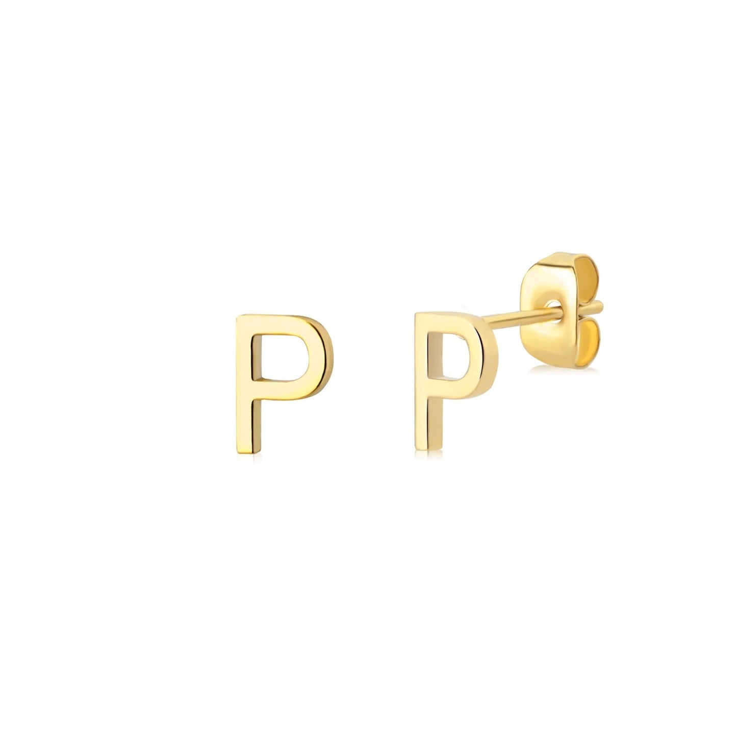Tiny Alphabet Stud Earrings