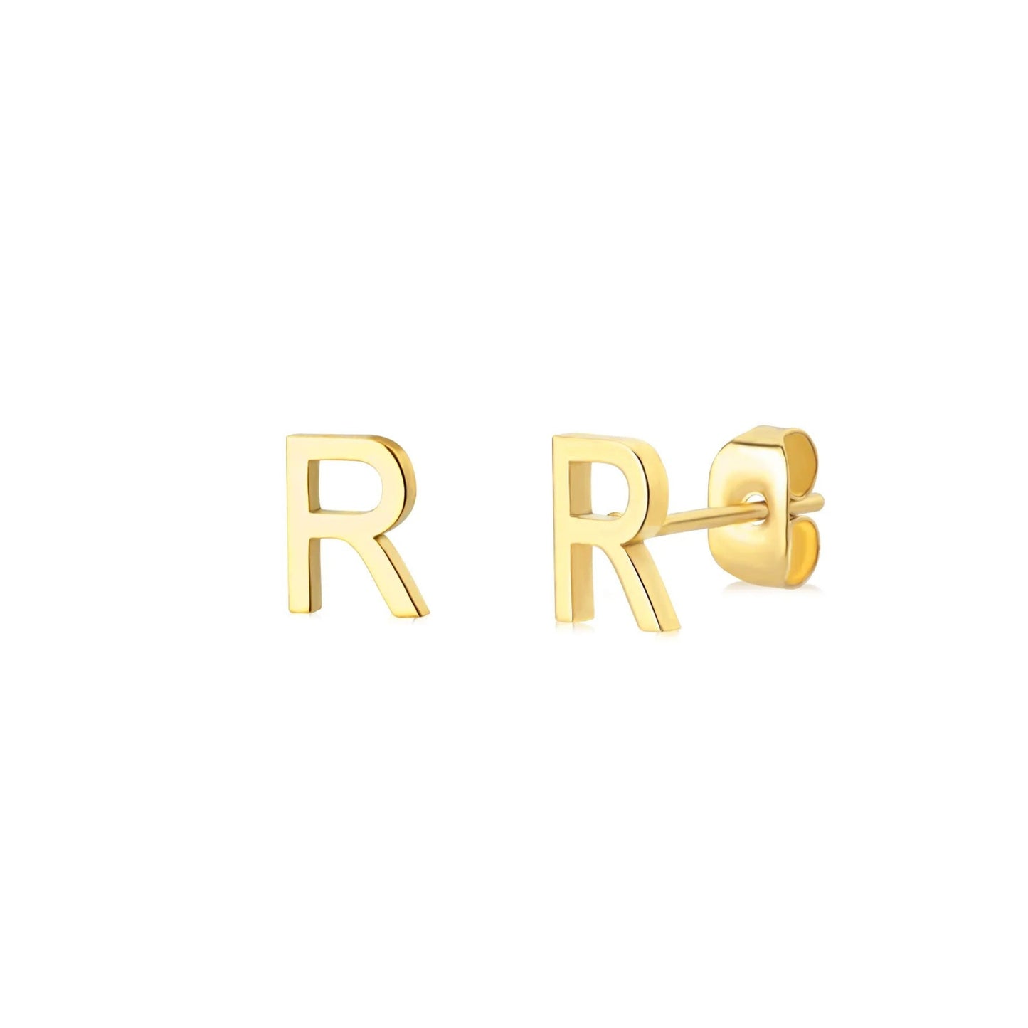 Tiny Alphabet Stud Earrings