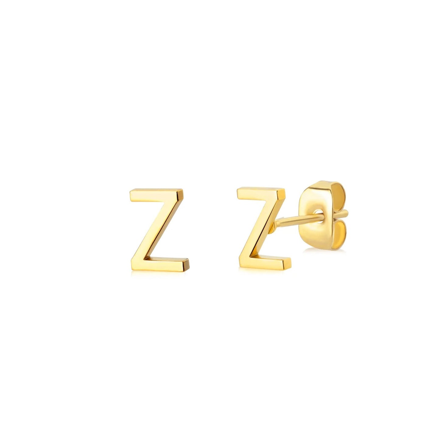 Tiny Alphabet Stud Earrings