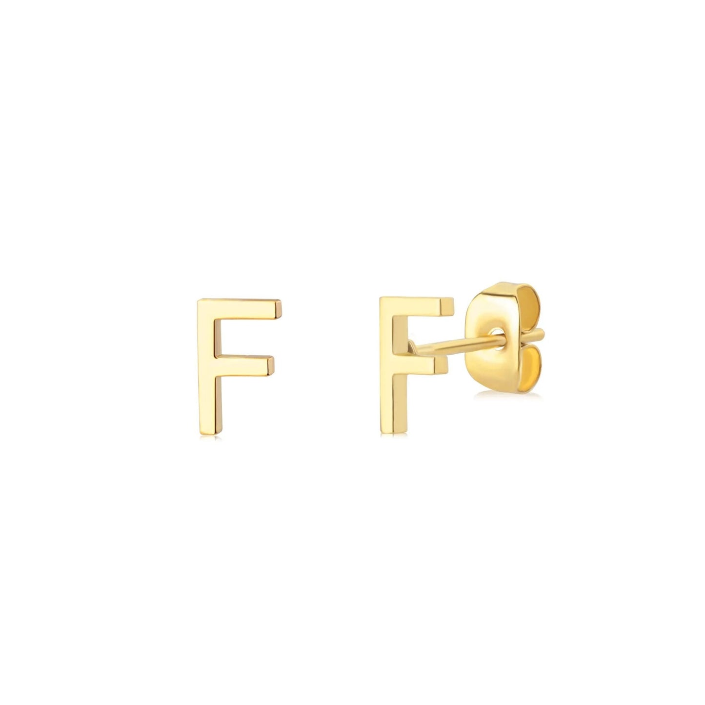Tiny Alphabet Stud Earrings