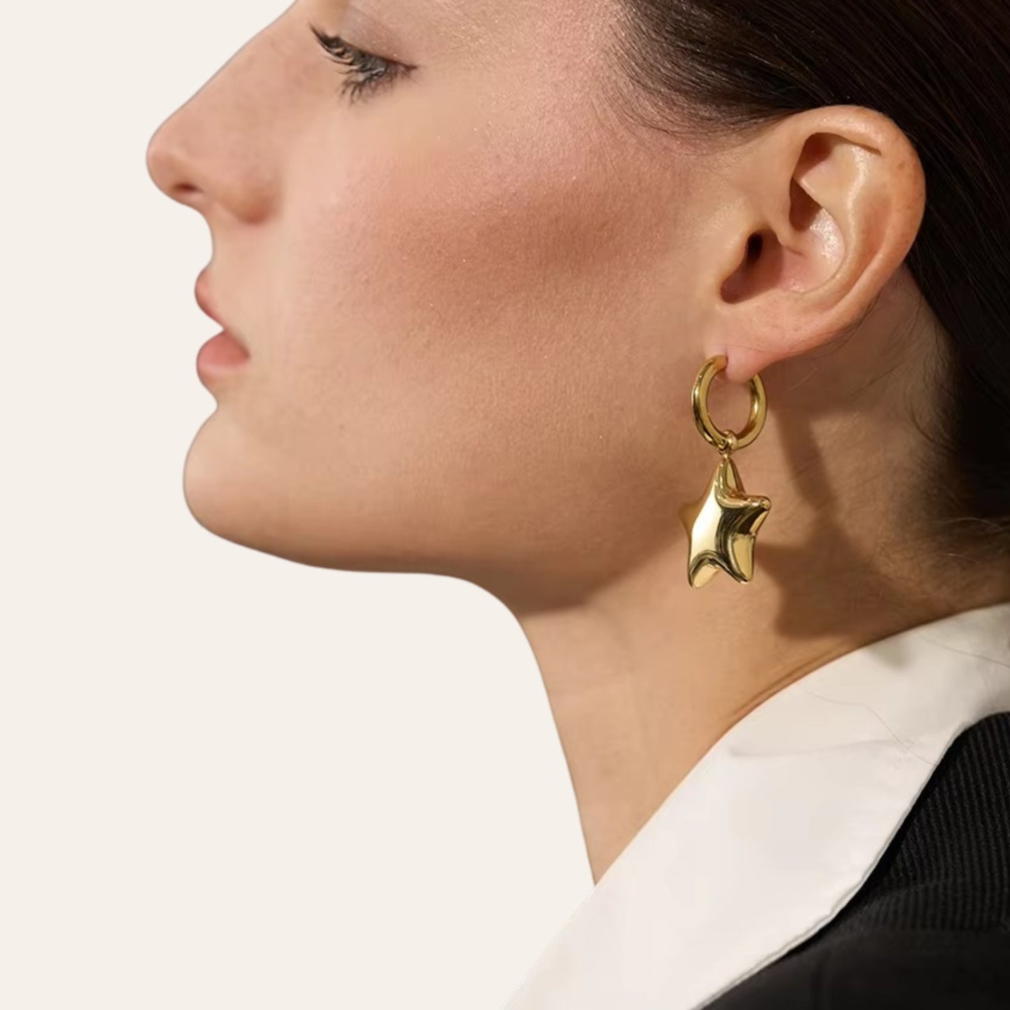 “You’re My Star” Huggie Earrings