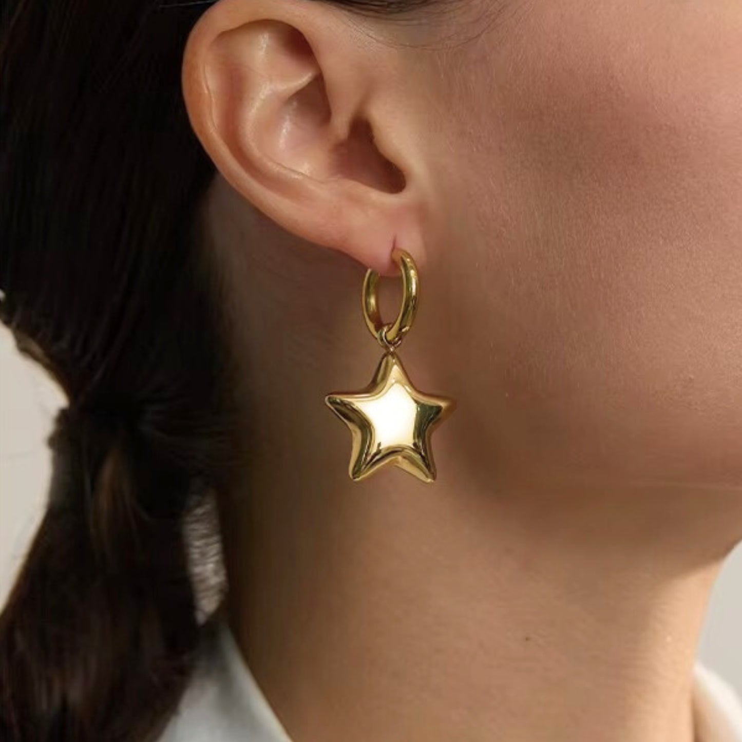 “You’re My Star” Huggie Earrings