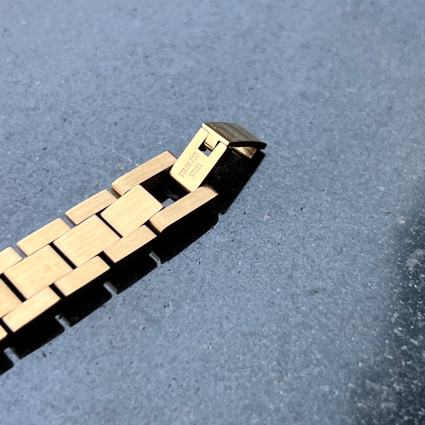 18K Gold Plated Stainless Steel Hypoallergenic Waterproof Tarnish Free Watchband Bracelets The Aura