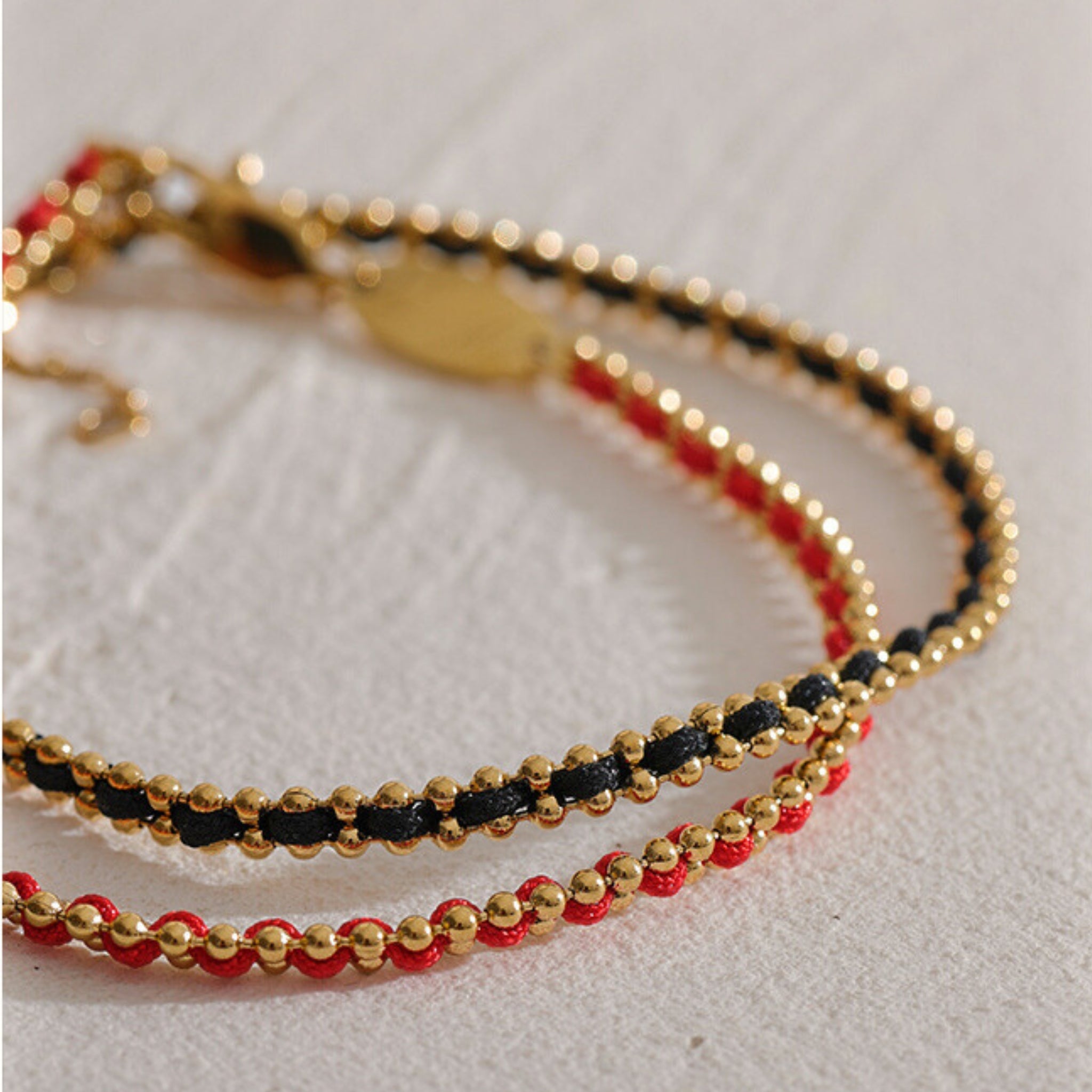 18K Gold Plated Stainless Steel Hypoallergenic Waterproof Tarnish Free Lucky Bracelets The Aura
