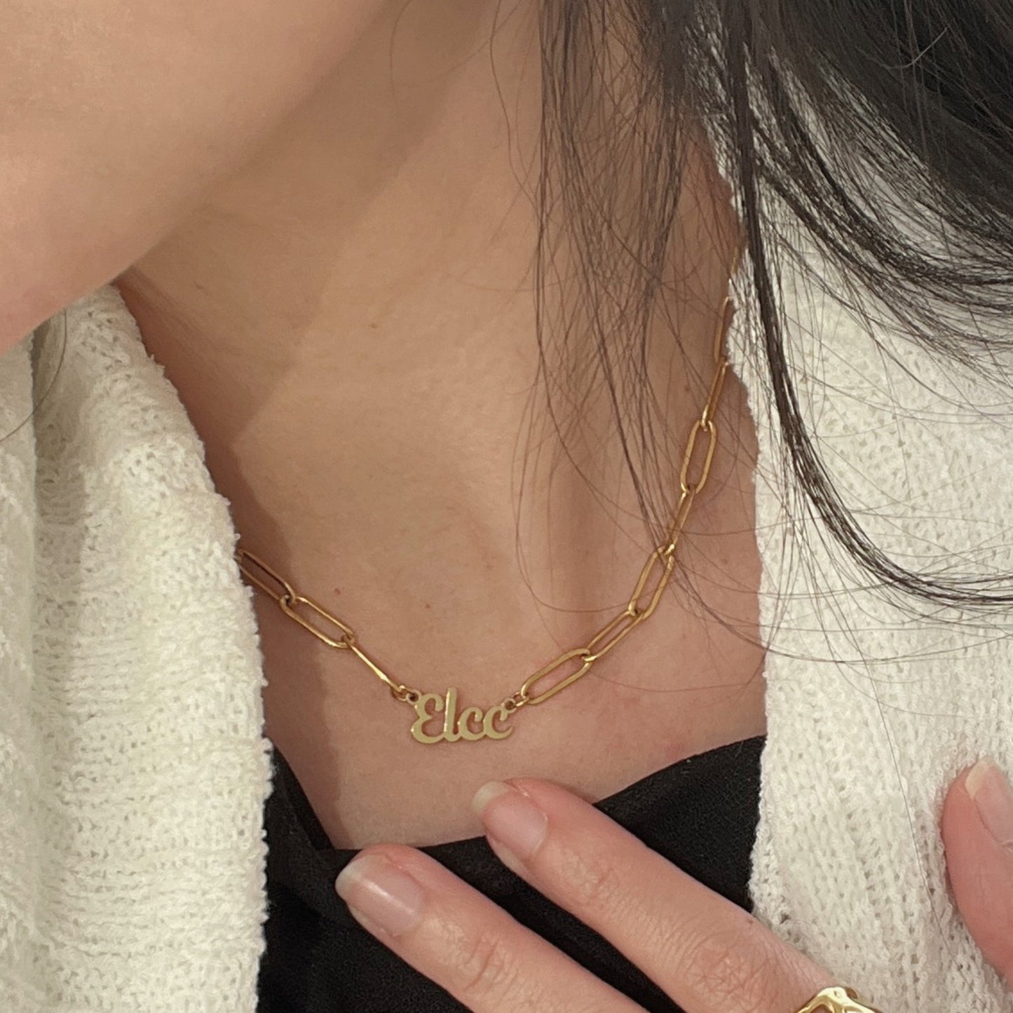 Adore Me Nameplate Necklace