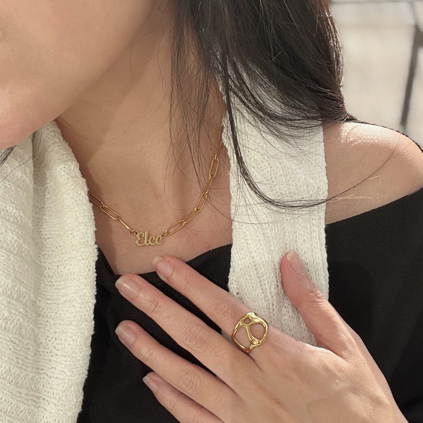 Adore Me Nameplate Necklace