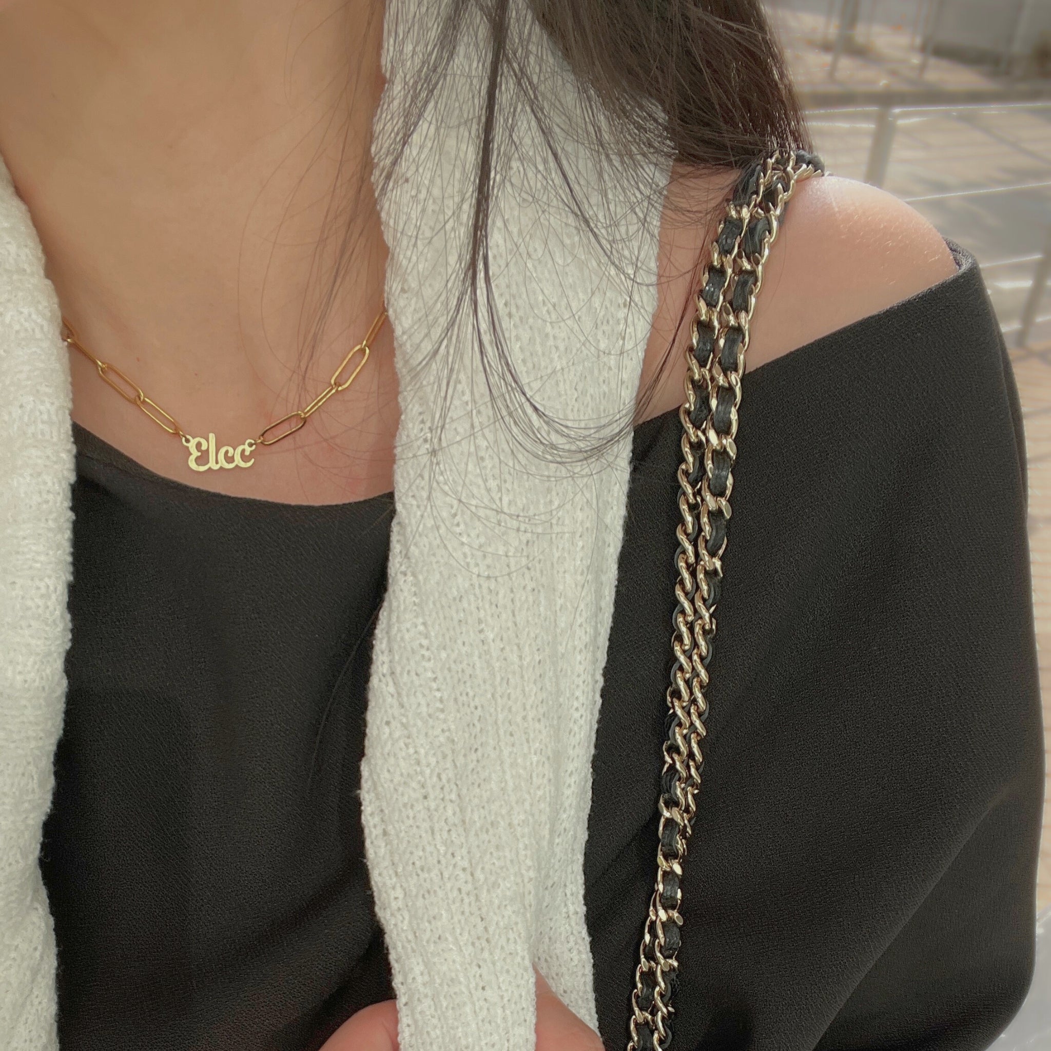 Adore Me Nameplate Necklace