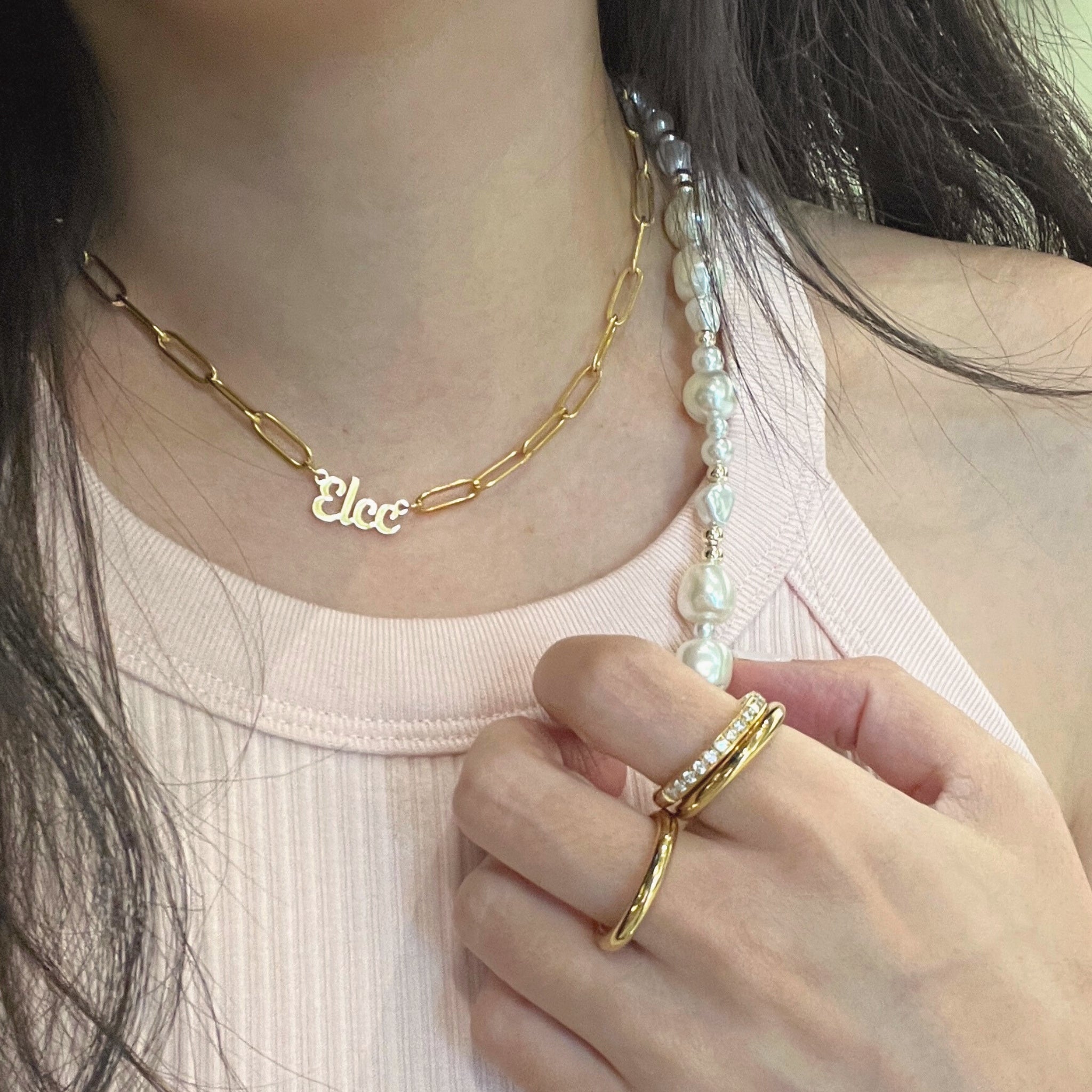 Adore Me Nameplate Necklace