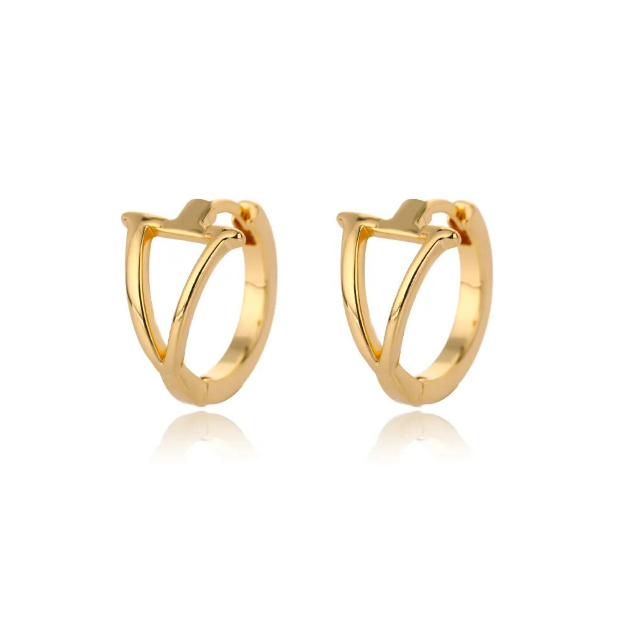 Amara Alphabet Huggie Earrings