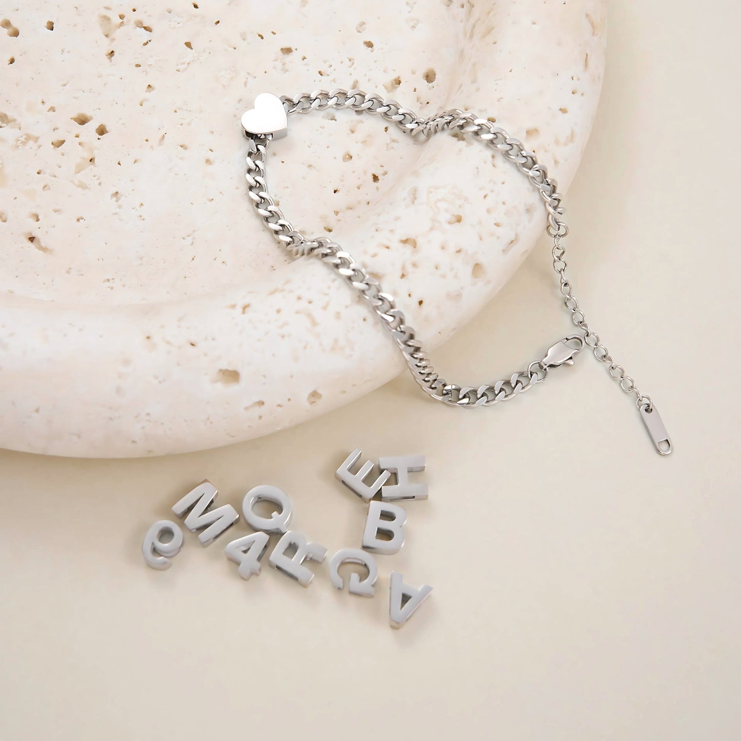 "Be Bold" Alphabet Bracelet