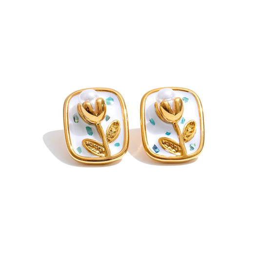 Bloom In Silence Stud Earrings
