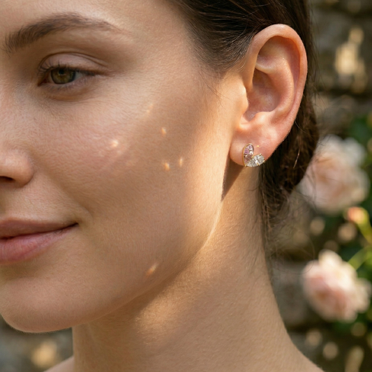 Blooming Hearts Stud Earrings