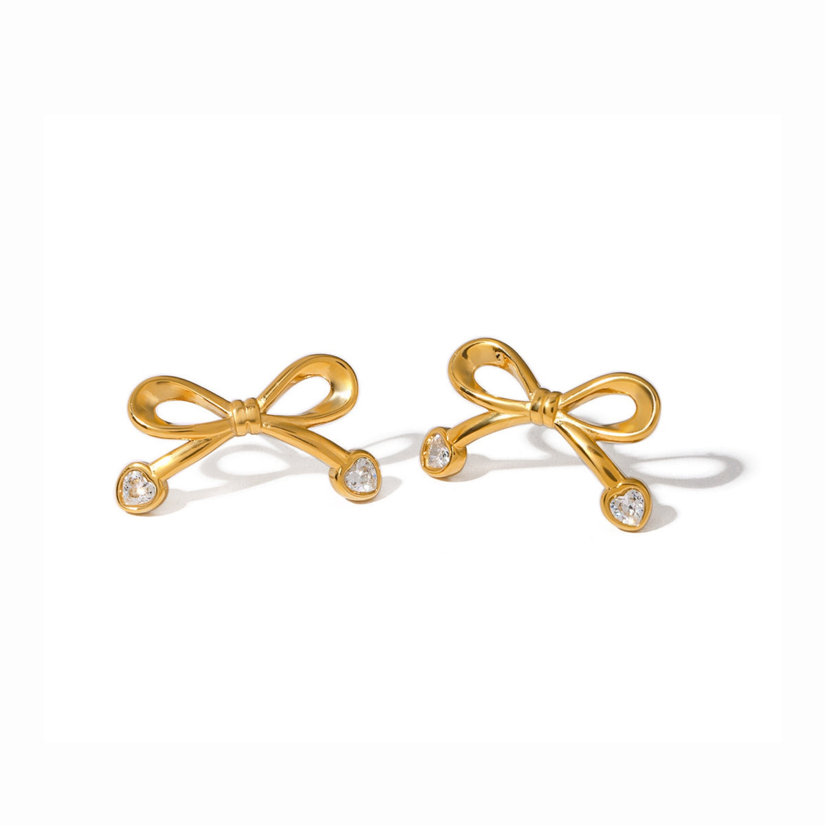 Bow Spark Stud Earrings