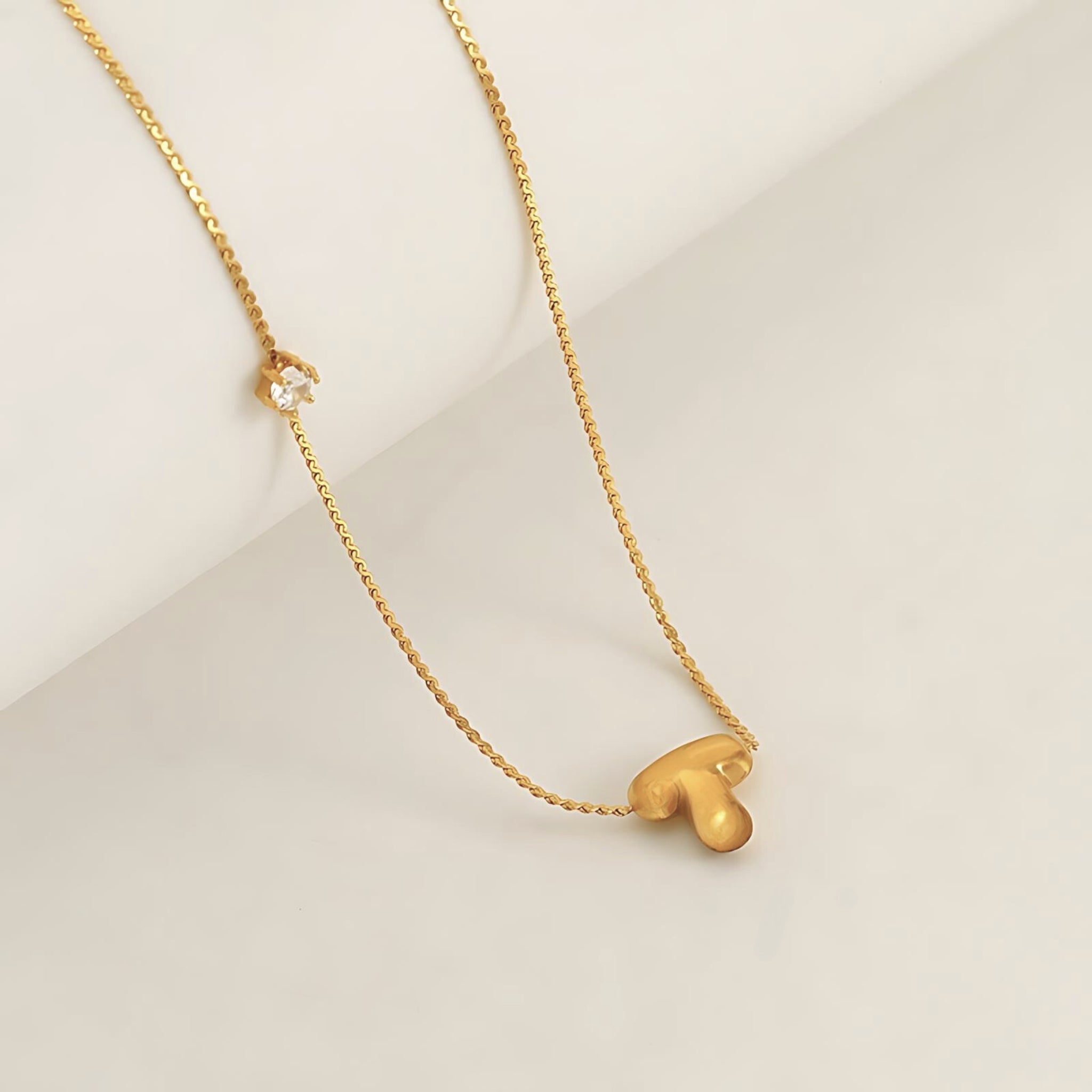 18K Gold Plated Stainless Steel Hypoallergenic Waterproof Tarnish Free Waterproof Sweatproof No-Fade Bubbly Spark Necklace The Aura