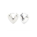 Bubbly Heart Huggie Earrings