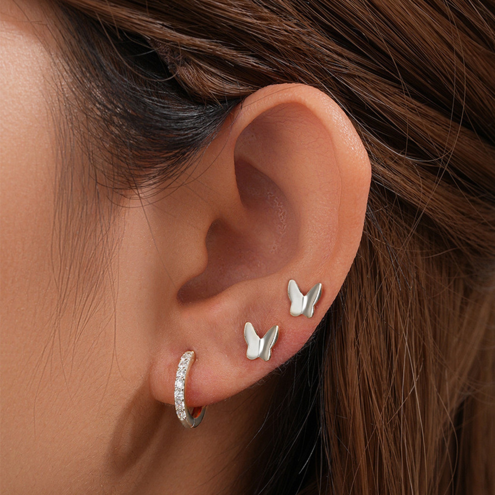 Butterfly Earring Bundle - Set of 3
