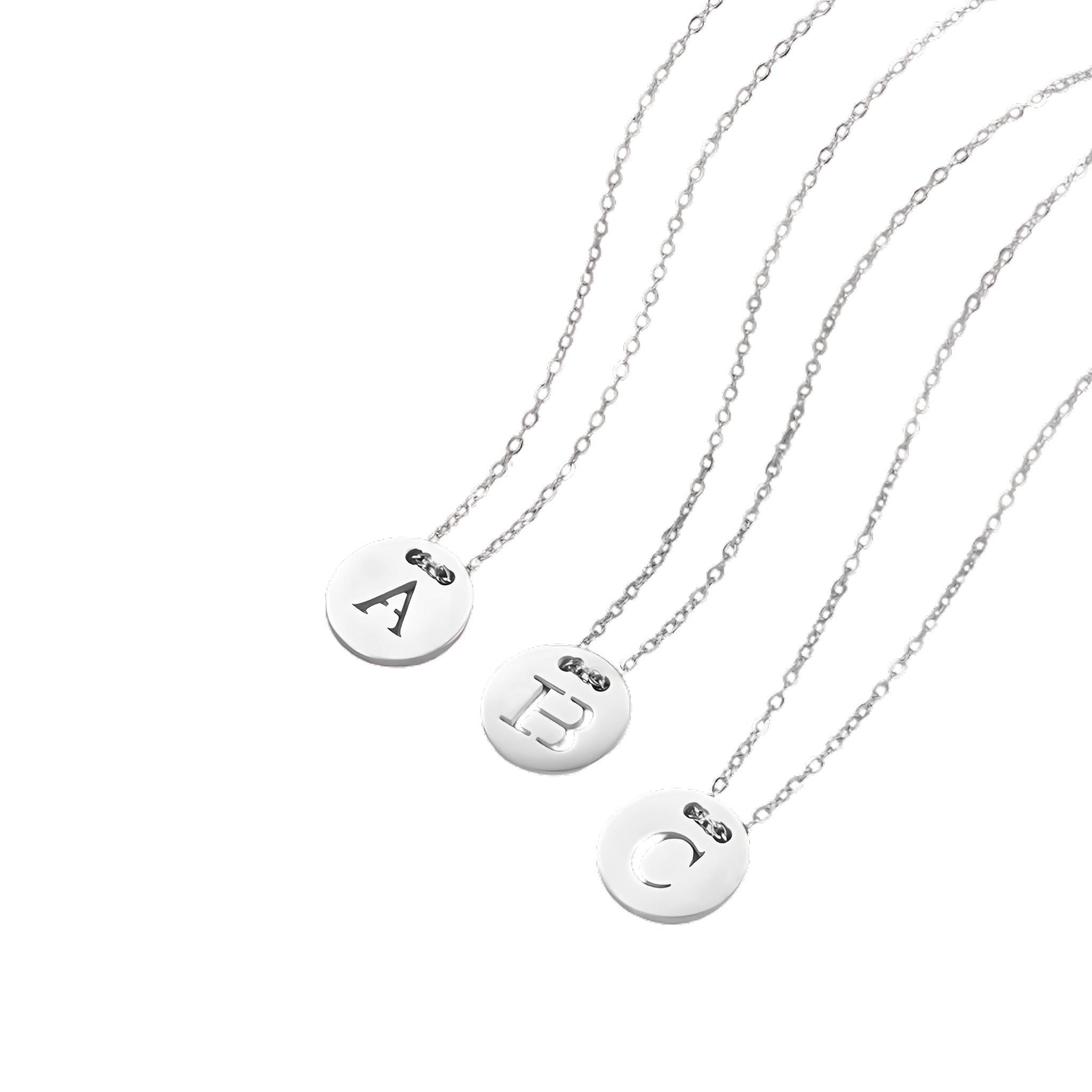 Button Alphabet Necklace