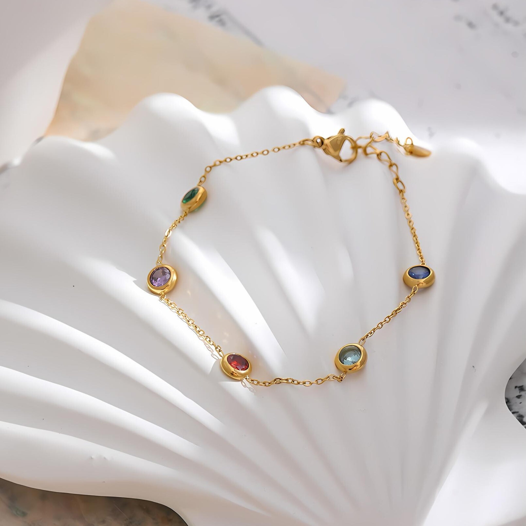 8K Gold Plated Stainless Steel Hypoallergenic Waterproof Tarnish Free Waterproof Sweatproof No-Fade C'est La Vie Bracelet The Aura