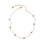 18K Gold Plated Stainless Steel Hypoallergenic Waterproof Tarnish Free Waterproof Sweatproof No-Fade C'est La Vie Necklace The Aura