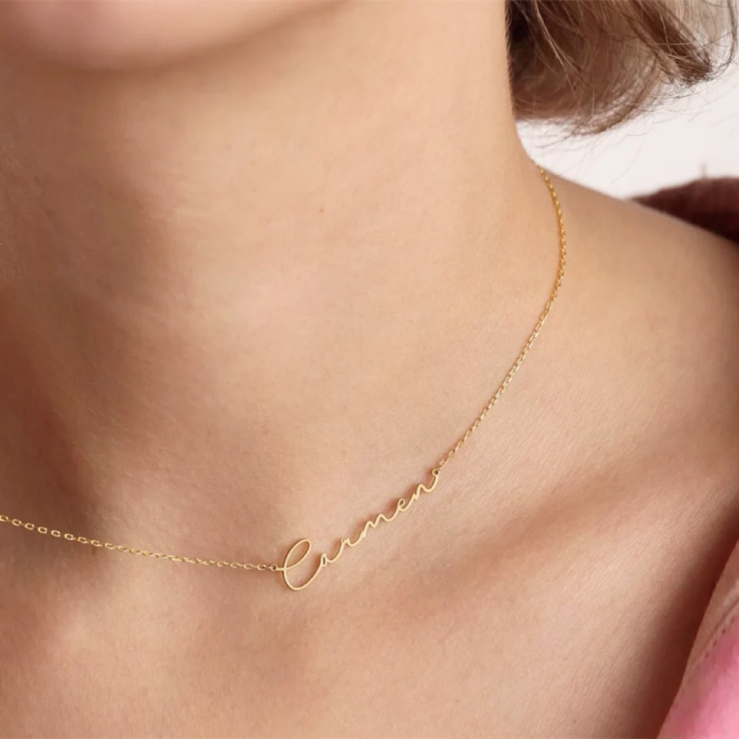 C'est Moi Nameplate Necklace