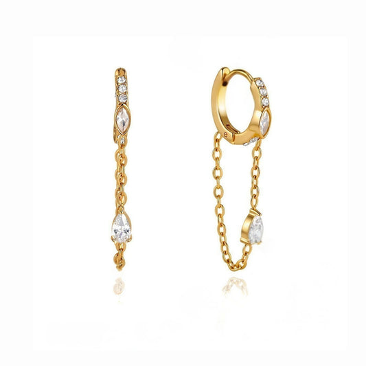 Cascading Teardrop Earrings