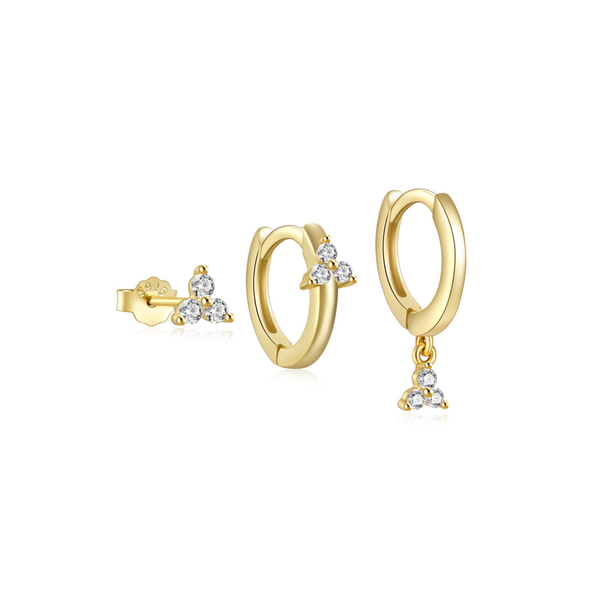 Clover Earring Bundle - Set of 3