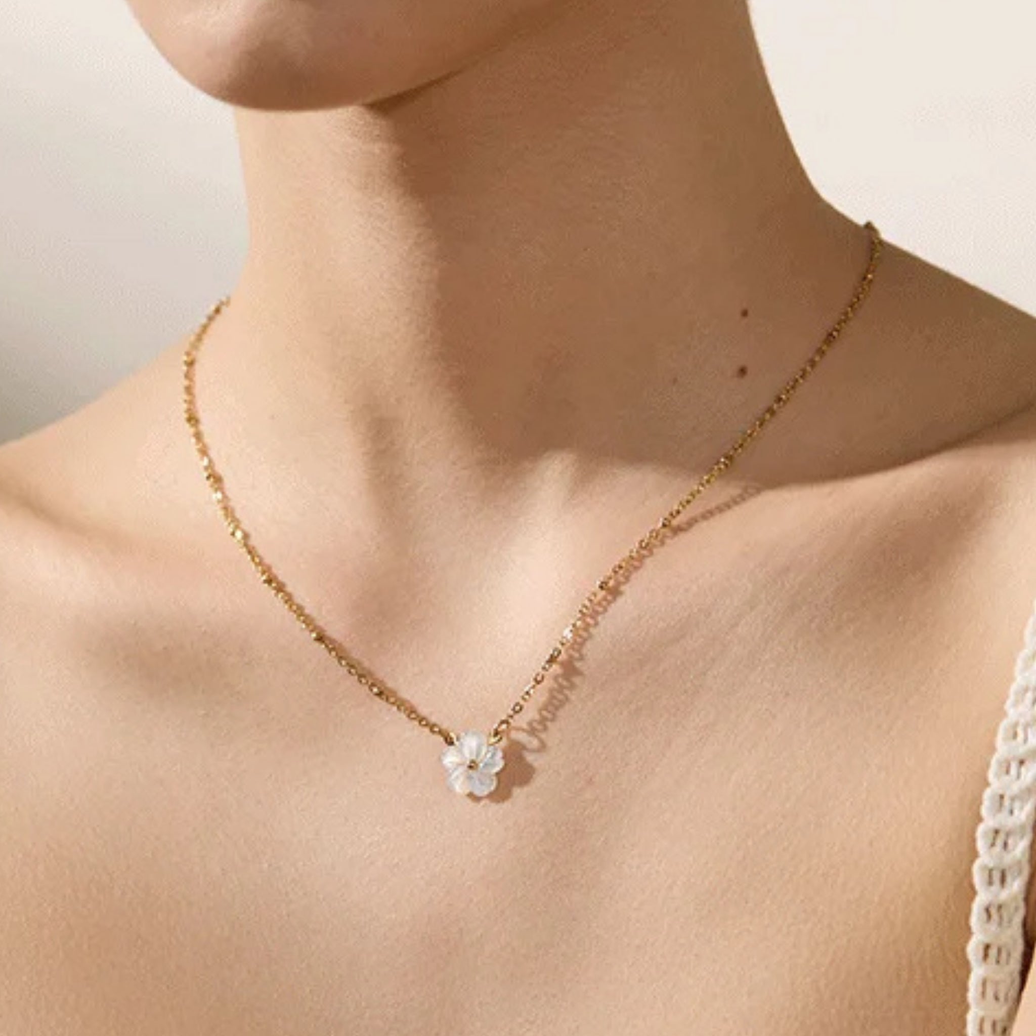 18K Gold Plated Stainless Steel Hypoallergenic Waterproof Tarnish Free Cosmos Necklace The Aura