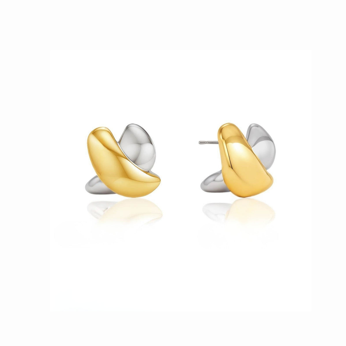 Crossing Paths Stud Earrings