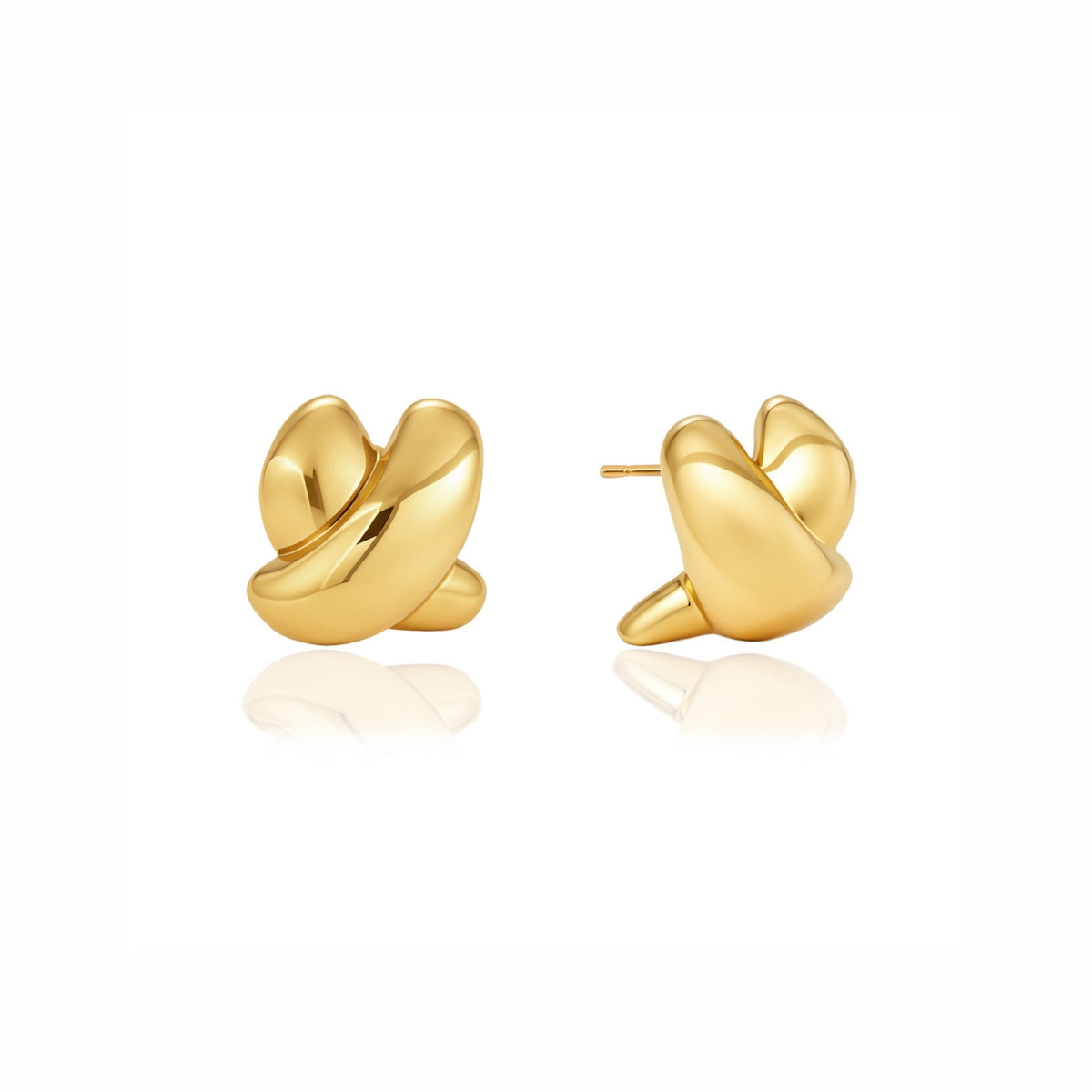 Crossing Paths Stud Earrings