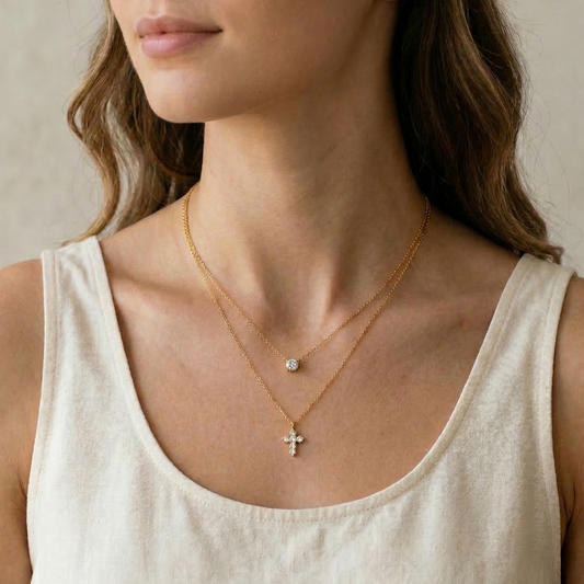 Divine Spark Layered Necklace