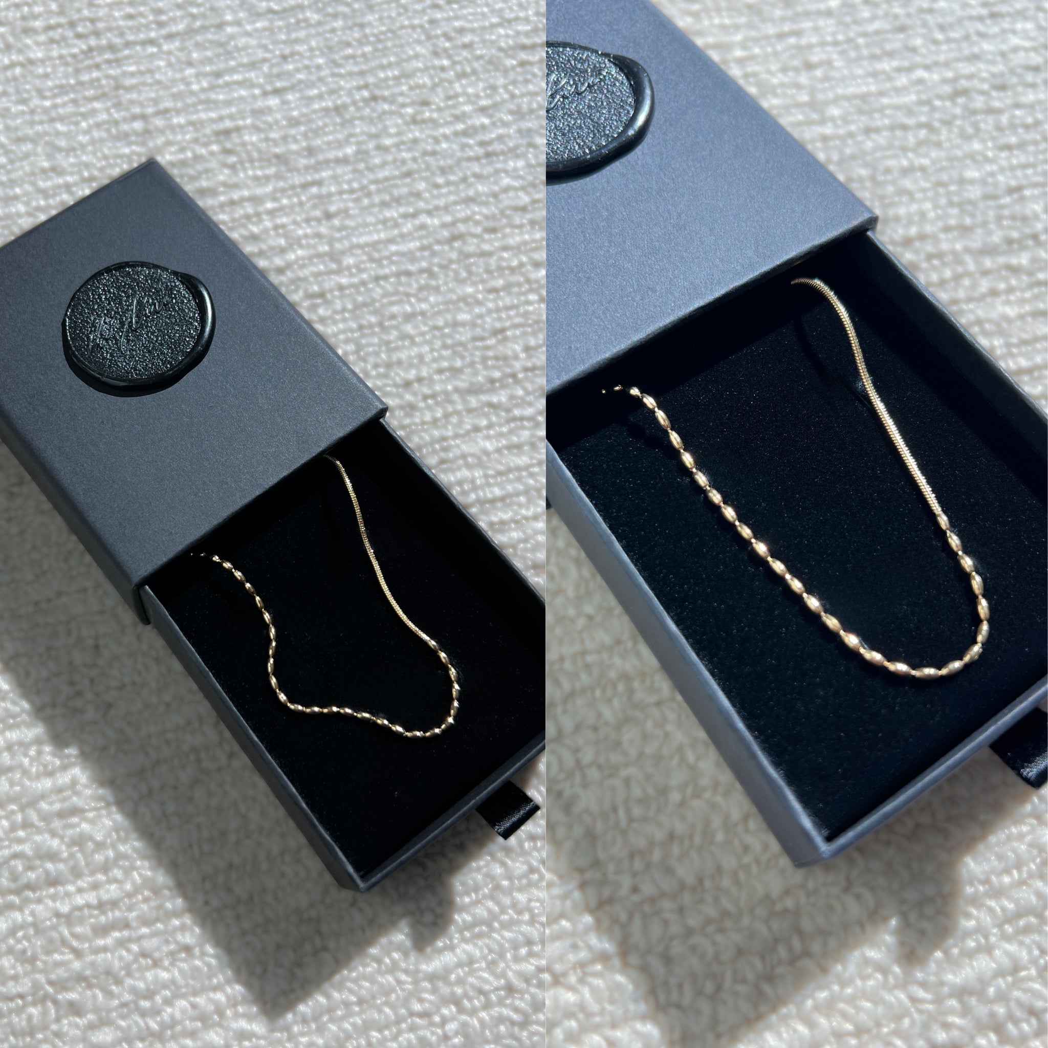 18K Gold Plated Stainless Steel Hypoallergenic Waterproof Tarnish Free Waterproof Sweatproof No-Fade Duet Chain Necklace The Aura